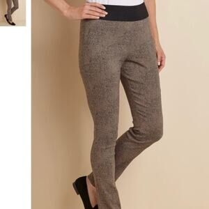 Soft surroundings Sassy Speckled Animal Print Leggings Pants W-048 Sz M